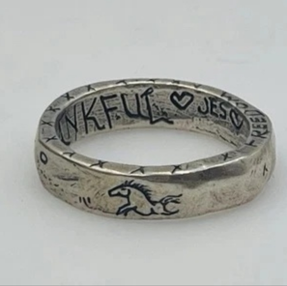 Jes MaHarry Freedom Sterling Silver Ring, Size 9. GORGEOUS! ❤️